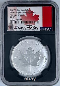 2021 W Canada $5 Maple Leaf Tailored Specimen Silver Coin NGC SP70 FDOI Taylor