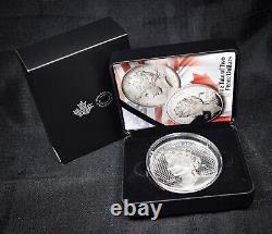 2022 $50 Canadian Peace Dollar. Proof 5oz Pulsating Silver. Box & CoA Included