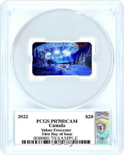 2022 Canada 1oz Silver Yukon Encounter PCGS PR70DCAM FDOI Susanna Blunt Signed