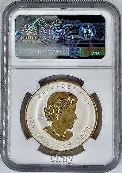 2022 Canada $20 Silver Maple Leaf NGC Reverse PF 70 Rose Gilt UHR Super Incuse