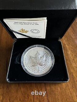 2023 5oz CANADA $50 Ultra-High Relief Silver Maple Leaf (207119)