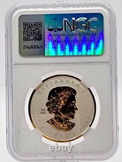 2023 Canada $20 Silver Maple Leaf NGC Reverse Proof PF70 UHR Gilt With Box & COA