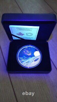 2023 Canada 5 oz Silver Pingualuit Crater Crystal Eye of Nunavik Coin