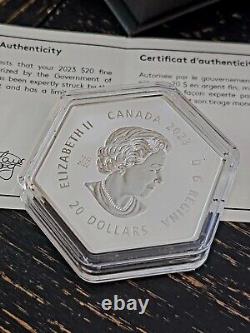 2023 Canada Roy Canadian Mint 1 oz Silver $20 Snowflake NIB