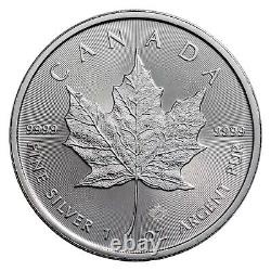 2024 1 oz Canadian Silver Maple Leaf BU 100 Coins