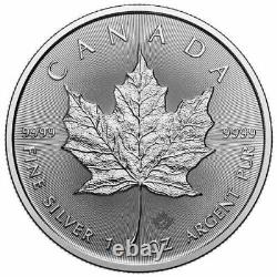 2024 Canada 1 oz Silver Maple Leaf Coin. 999 Fine BU (Lot of 100) Fast Shipping