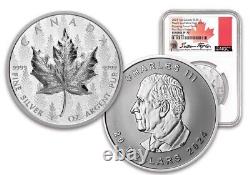 2024 Canada $20 1oz Silver Maple Leaf Pulsating Forest UHR NGC PF70 FDOI Signed