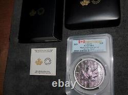 2024 Canada 5 oz. UHR Silver Maple Leaf PCGS PR69 FS. Heart of the Forest