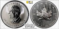 2024 Canada 5 oz. UHR Silver Maple Leaf PCGS PR69 FS. Heart of the Forest