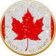 2024 Canada Maple Leaf Diamond Flag Edition 1 Oz Silver Coin