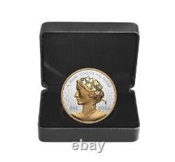 2024 Canada Peace PAX Dollar UHR Gold Gilded 5 oz Silver with Mintage of 1650