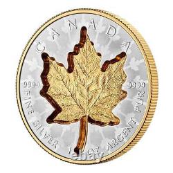 2024 Canada Super Incuse Maple Leaf 1 oz Silver Gilded Coin NGC PF 70