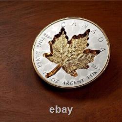 2024 Canada Super Incuse Maple Leaf 1 oz Silver Gilded Coin NGC PF 70