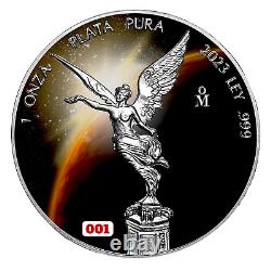 2024 Chromatics Total Eclipse 3 x 1 oz Silver Coin set Libertad, Eagle & Maple