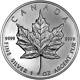 (5) 1992 Silver Canadian Maple Leaf (unc). 999 Fine Silver #200097