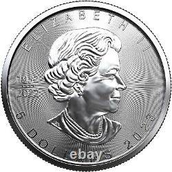 (5x) 2023 Canada 1 oz Silver Maple Leaf $5 Coin