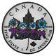 Canada Maple 2021 5usd Big Family Black Bejeweled 1 Oz Silver Coin