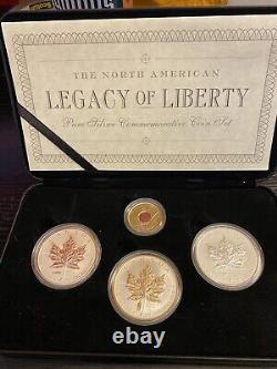 Canada Maples LEGACY of LIBERTY 3 1oz SILVER Rnds. Privy Marks Low Mintage. Lot