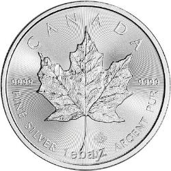 Canada Silver Maple Leaf (1 oz) $5 Random Date 500 BU Coin Sealed Monster Box