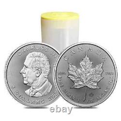 Monster Box of 500 2024 1 oz Canadian Silver Maple Leaf Coin BU