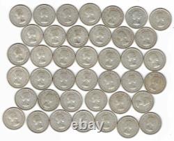 One Full Roll of (40) Canada 1962 25C Silver Coins Starts At Melt Value