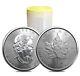 Roll Of 25 2023 1 Oz Canadian Silver Maple Leaf. 9999 Fine $5 Coin Bu